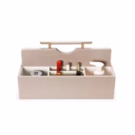 SortWithStyle Luxury Taupe Skincare Organizer